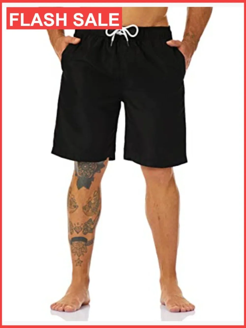 Men's 9 Inch Inseam Board Shorts Quick Dry Swim Trunks with Mesh Lining